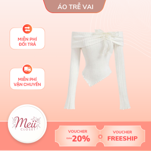 Áo Trễ Vai Meii Closet Ôm Dáng Sweet Girl